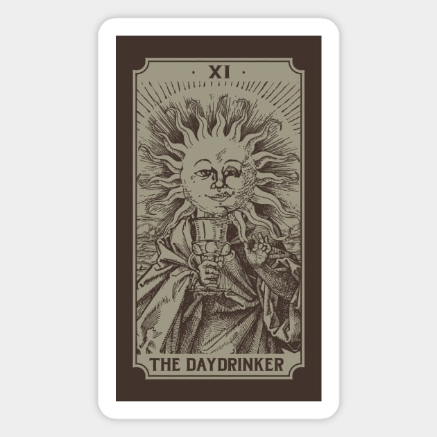 The Daydrinker Tarot Card Magnet by Pufahl